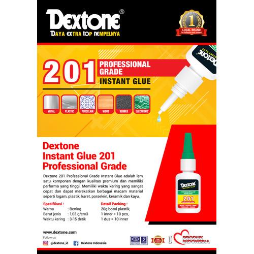 Dextone Lem Tetes Dewa Instan Glue-20 gr