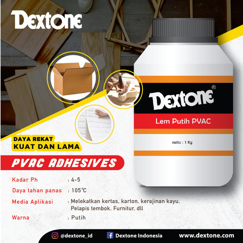 Lem Putih Dextone PVAC 500 gr