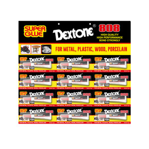 Lem Tetes Dextone Super Glue Lembaran 808 3gr/Pcs