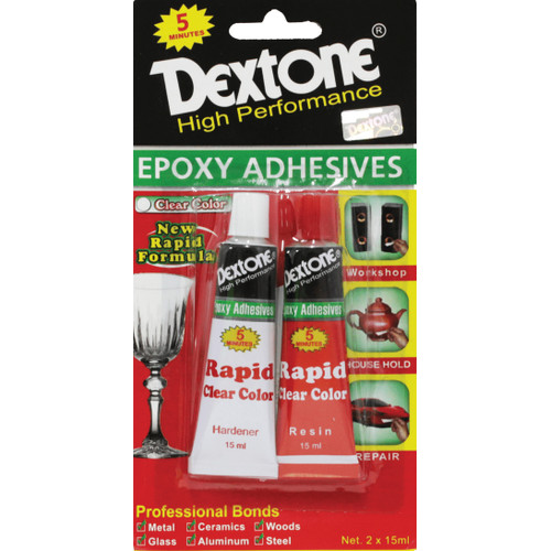 Lem Besi Epoxy Rapid Clear Dextone - Rapid