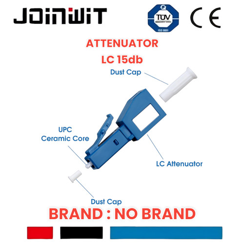 ATTENUATOR LC 15db Single Mode attenuator lc 15DB peredam redaman fibe