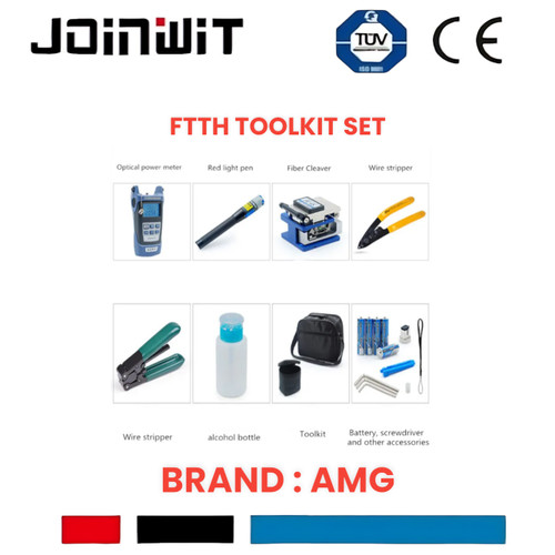 FTTH TOOLKIT SET OPM VFL CLEAVER DLL toolkit lengkap tas fiber optic