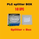 Passive Splitter PLC BOX FO 1:8 SC UPC Fiber Optik Pasif Spliter FO