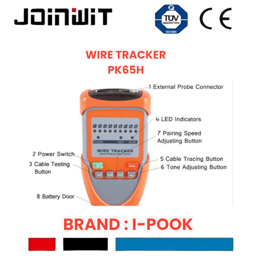 LAN TESTER I-POOK PK65H MULTI PURPOSE WIRE TRACKER / tone cheker