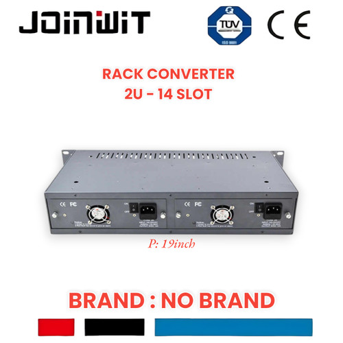 Rackmount 2U 14 Slot 2pcs Psu 5v 12a fiber RACKMEDIA converter