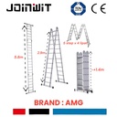 Tangga Multifungsi 5.8 Meter Tangga Lipat Tangga Alumunium AMG