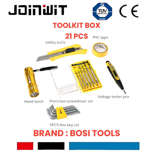 Toolset Toolkit Toolbox Tool Set Tool Kit Tool Box 21pcs BOSI TOOLS