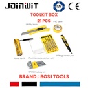 Toolset Toolkit Toolbox Tool Set Tool Kit Tool Box 21pcs BOSI TOOLS