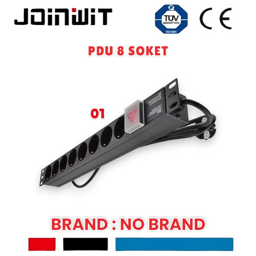 Power distribution outlet 8 soket PDU for rack, wallmount 19"