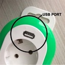 Stop Kontak + Kabel 1.5M. 5 Lubang +1 USB HUB 3.0 (LY-265USB)