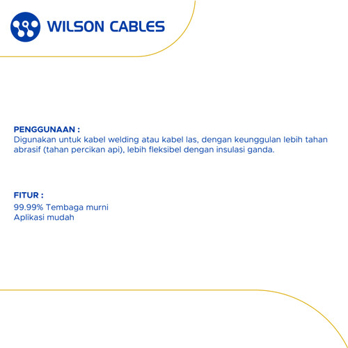 Wilson Cables - Kabel Las 10 mm² 10 Meter - Kabel Welding