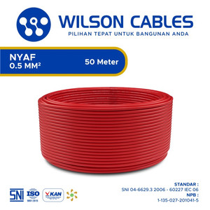 NYAF 0.5 mm2 50 Meter - Kabel Tembaga Serabut Wilson Cables