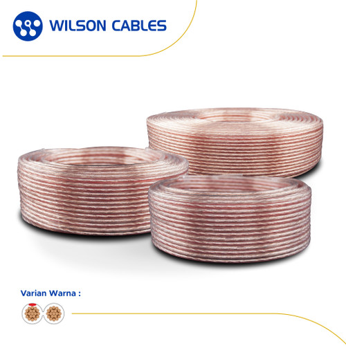 Wilson Cables - Kabel Audio 2x120(2x3) 20 Meter - Transparan