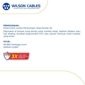 NYA 2.5 mm2 100 Meter - Kabel Tembaga Kawat Wilson Cables