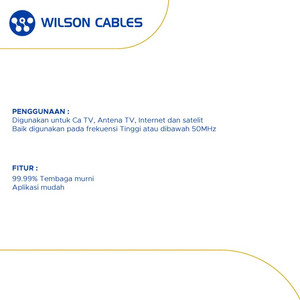 Drop Wire U-ES 1x2x0.6 mm2 500 Meter Hitam - Wilson Cables