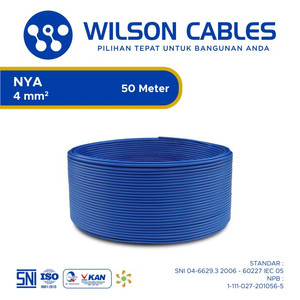 NYA 4 mm2 50 Meter - Kabel Tembaga Kawat Wilson Cables