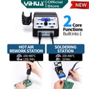 Yihua 938BD+-I Blower Solder Uap Hot Air Gun 2 IN 1 Solder Station ORI