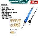 Yihua 947-III+ Solder Tangan Listrik Soldering Ukir Kayu Set Mata ORI