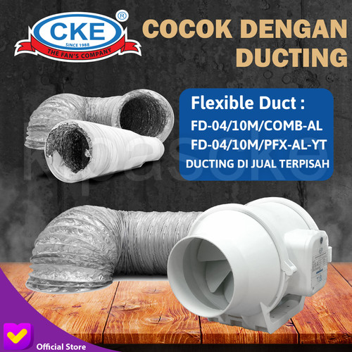 Inline Duct Fan PP Plastik 4" Hydroponic Fan/Mixed Flow/Extractor Fan