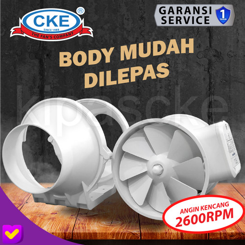 Inline Duct Fan PP Plastik 6" Hydroponic Fan/Mixed Flow/Extractor Fan