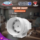 Inline Duct Fan PP Plastik 8" Hydroponic Fan/Mixed Flow/Extractor Fan