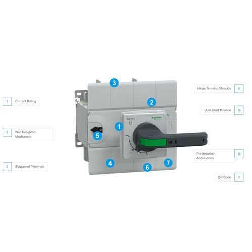 Schneider MTS GoPact 200 (COS) 4 Pole 200A - GM20D4N2004BEE