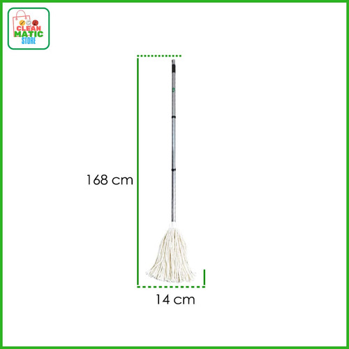 INDO MOP MULTI PIECE - Alat Pel Lantai Dengan Tongkat 3 Bagian Ringan