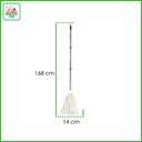 INDO MOP MULTI PIECE - Alat Pel Lantai Dengan Tongkat 3 Bagian Ringan