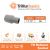 Fitting Pipa uPVC Trilliunbasics TS Reducer Socket 1" x 1/2" Inch