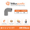 Fitting Pipa uPVC Trilliunpureflo AW Elbow - 1 1/4"Inch