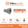 Fitting Pipa uPVC Trilliunpureflo AW Faucet Socket 1" x 1/2" Inch