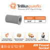 Fitting Pipa uPVC Trilliunpureflo AW Faucet Socket 3/4" Inch