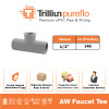 Fitting Pipa uPVC Trilliunpureflo AW Faucet Tee 1/2" Inch