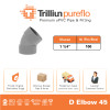 Fitting Pipa uPVC Trilliunpureflo D Elbow 45° 1 1/4" Inch