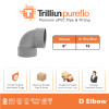 Fitting Pipa uPVC Trilliunpureflo D Elbow 6" Inch