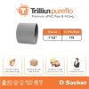 Fitting Pipa uPVC Trilliunpureflo D Socket 1 1/2" Inch