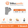 Fitting Pipa uPVC Trilliunpureflo D Y-Branch 3" x 3" Inch