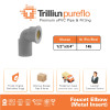 Fitting uPVC Trilliunpureflo Faucet Elbow Metal Insert 1/2"x 3/4" Inch