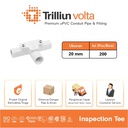 Fitting Pipa uPVC Conduit Trilliunvolta Inspection Tee 20 mm