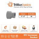 Fitting Pipa uPVC Trilliunbasics DV Increaser Socket 3" x 2" Inch