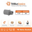 Fitting Pipa uPVC Trilliunbasics TS Valve Socket - 1 1/4" Inch