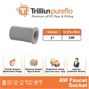 Fitting Pipa uPVC Trilliunpureflo AW Faucet Socket 1" Inch