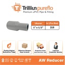 Fitting Pipa uPVC Trilliunpureflo AW Reducer 1" x 1/2" Inch