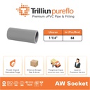 Fitting Pipa uPVC Trilliunpureflo AW Socket 1 1/4" Inch