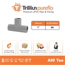 Fitting Pipa uPVC Trilliunpureflo AW Tee 1" Inch