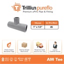 Fitting Pipa uPVC Trilliunpureflo AW Tee 1" x 1/2" Inch