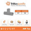 Fitting Pipa uPVC Trilliunpureflo AW Tee 3/4" Inch