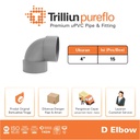 Fitting Pipa uPVC Trilliunpureflo D Elbow 4" Inch