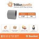 Fitting Pipa uPVC Trilliunpureflo D Socket 1 1/2" Inch