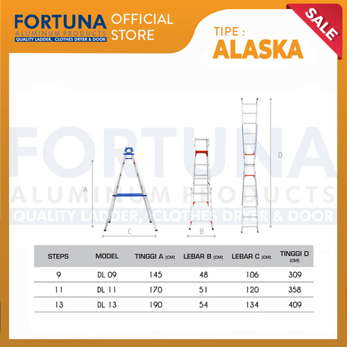 Tangga Lipat Fortuna Alaska DL 11